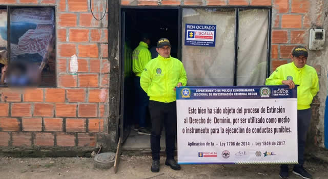 Ocupan ocho bienes con fines de extinción de dominio en Girardot y Flandes