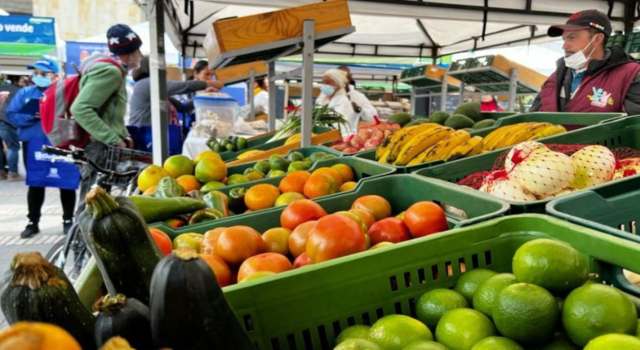 campesinos llegaron a Bogotá para ofrecer sus productos