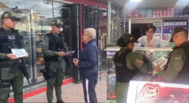Gaula de la Policía realizó una jornada de prevención en el comercio de Soacha