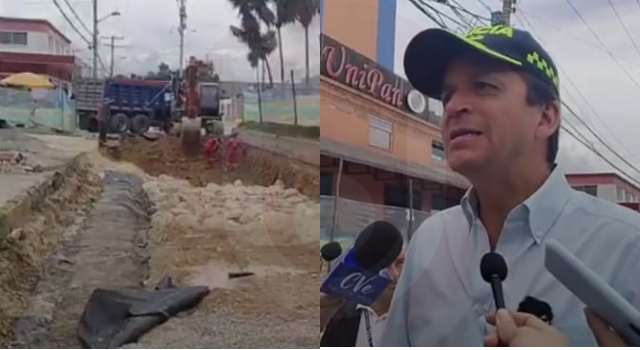 Siguen las obras con los impuestos de la ciudad: Saldarriaga ante el avance de obra en la calle 30 de San Mateo