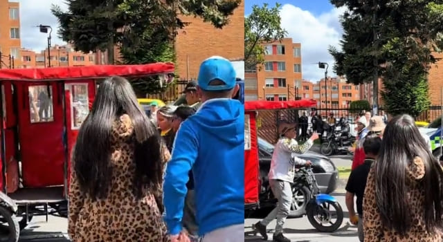 Bicitaxista rayó una camioneta y se iba dar a la fuga