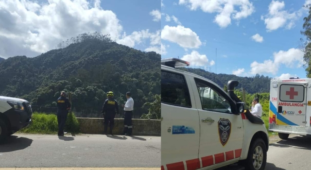 Bomberos evitaron que una persona se quitara la vida en el Salto del Tequendama