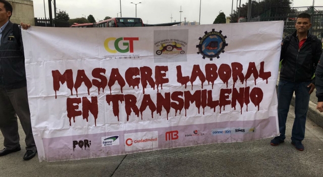 conductores del SITP marcharon por declaraciones de Claudia López
