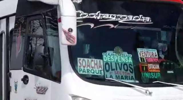 Denuncian nuevo caso de hurto en un bus de Soacha que se dirigía al sector de Olivos