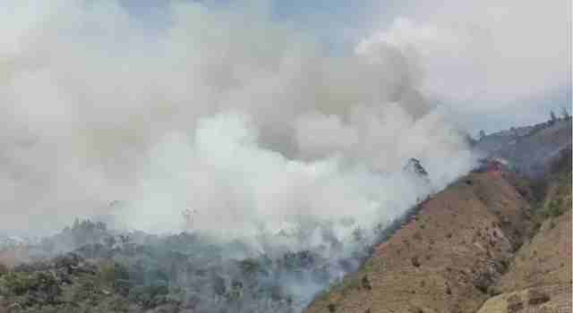 Incendio en Guachetá