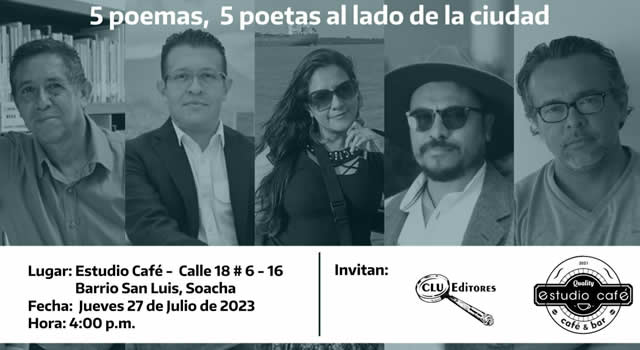 Tarde de poesía en Soacha el jueves 27 de julio