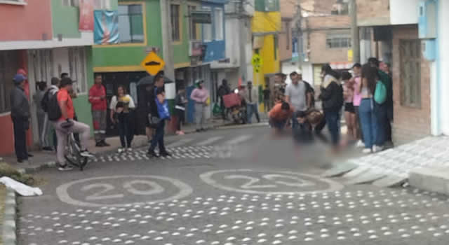 imágenes del asesinato de una mujer en el barrio Satélite de Soacha