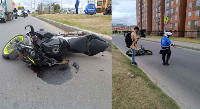Mujer de la tercera edad fue arrollada por un motociclista en Soacha
