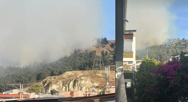 Colegios tuvieron que evacuar por el fuerte incendio en San Mateo