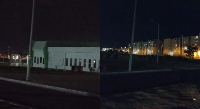 Parque Campestre también está sin alumbrado público