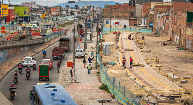 Cierran tramo de la obra de TransMilenio en la carrera 68