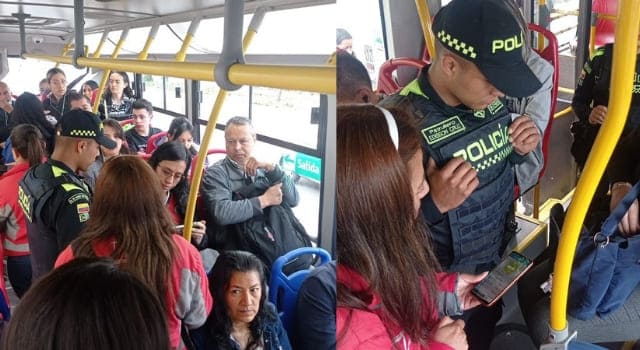 Policía realizó operativos de seguridad dentro de Transmilenio
