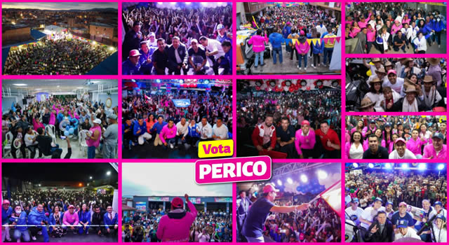 multitudinarios cierres de campaña de Perico en Soacha