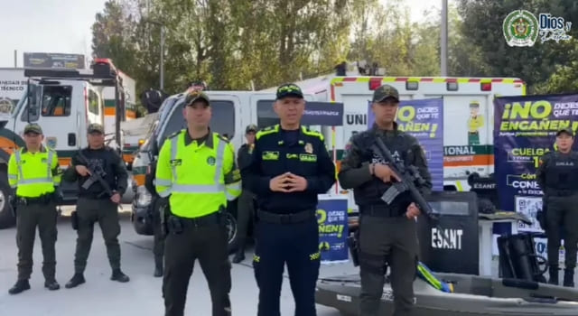 seguridad en las vías durante este puente festivo en Cundinamarca
