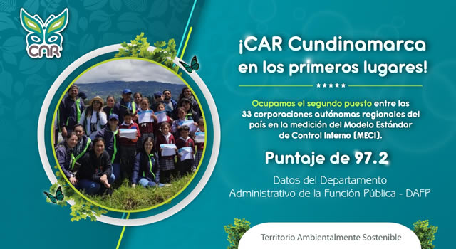 CAR es la segunda mejor entidad del sector ambiente del país