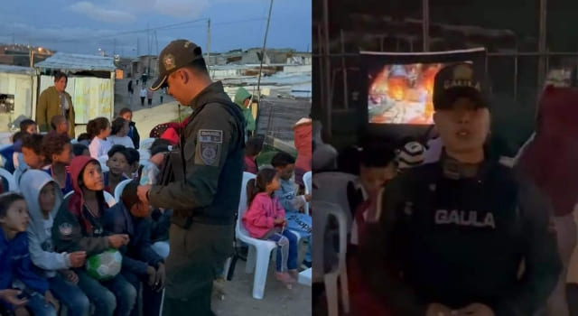cine al parque con niños de la comuna 4