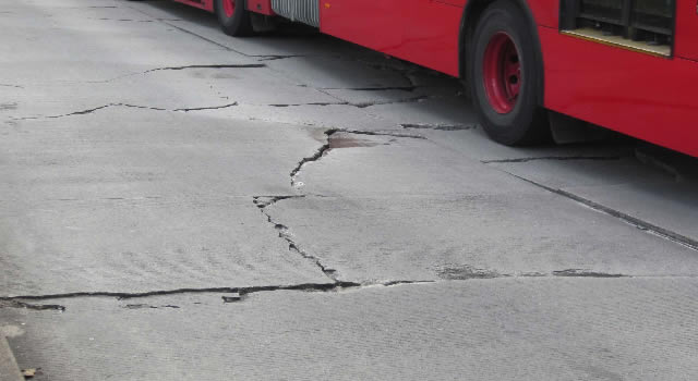 cierre de carriles en la autopista Sur, sentido Soacha-Bogotá