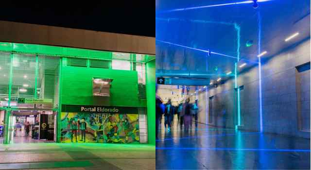 Nuevas luces en el Portal El Dorado aportan al medio ambiente
