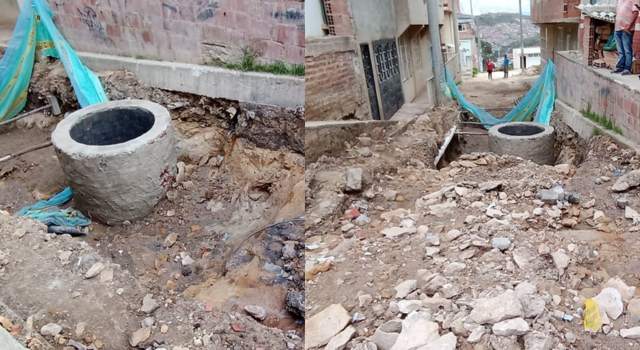 Obra inconclusa en el barrio las margaritas
