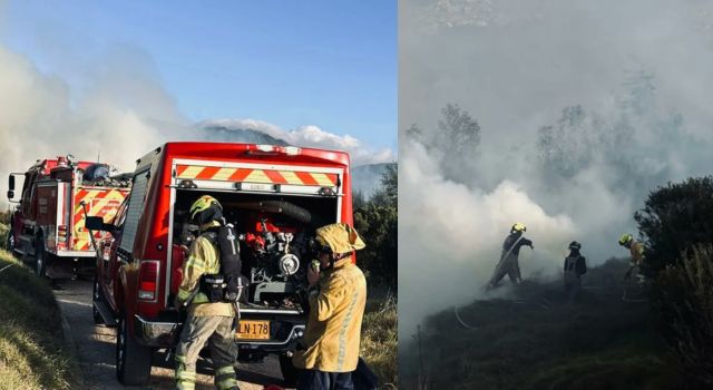 Incendio forestal en la Candelaria