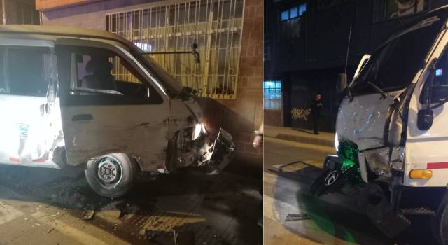 Choque entre camioneta y una grúa en Soacha generó daños en una vivienda