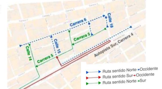Cierres viales programados por la empresa Férrea Regional en Soacha