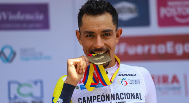 Soachuno Daniel Felipe Martínez se coronó campeón contrarreloj en los Nacionales de Ruta