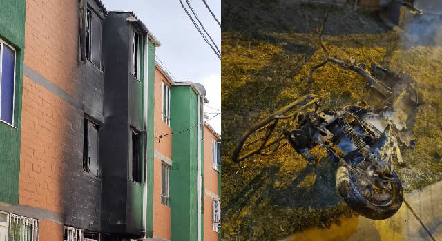 Por cargar moto eléctrica se incendió una casa en Soacha
