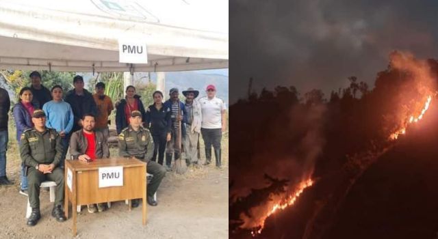 Se creó un Puesto de Mando Unificado en el Municipio de Ubalá con el fin de vigilar los incendios forestales