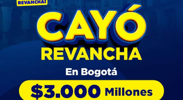 Cayó el Baloto Revancha en Bogotá, millonario premio para el ganador