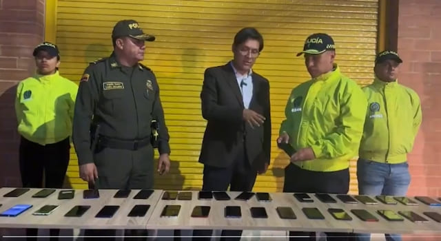 Recuperaron 43 celulares en el Centro de Bogotá