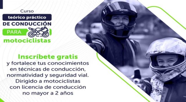 Curso de conducción gratis para motociclistas en Bogotá