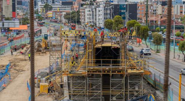 Obra de la calle 100 para la troncal de Transmilenio de la Avenida 68 tiene más de un 40% de ejecución