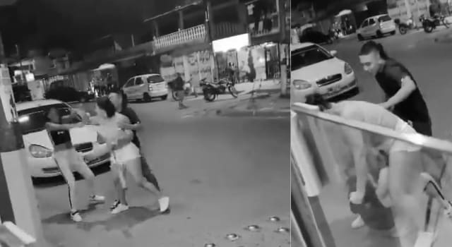 Fuerte riña en Ibagué entre una pareja y una mujer