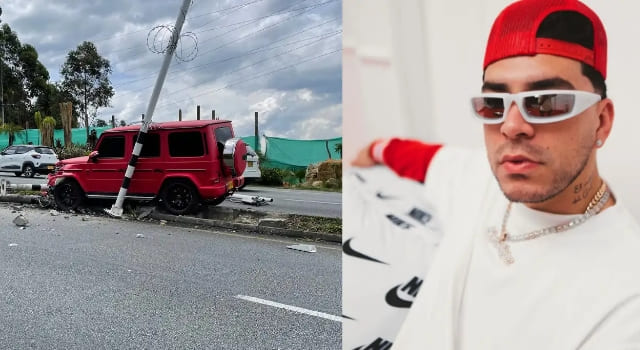 Ryan Castro sufrió un accidente de tránsito en la tarde de hoy