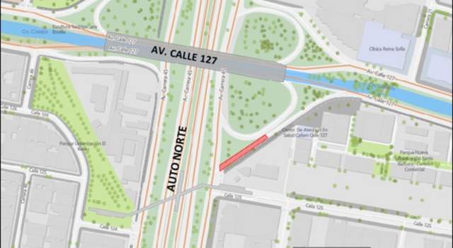 Cierres en la Autopista Norte con calle 127 irán hasta este lunes 5 de febrero