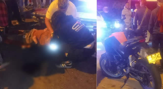 adultas mayores fueron atropelladas por un motociclista en la Autopista Sur