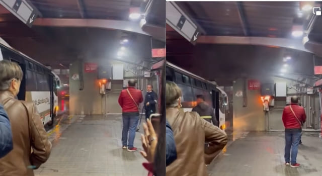 incendio en el Portal Norte de Bogotá