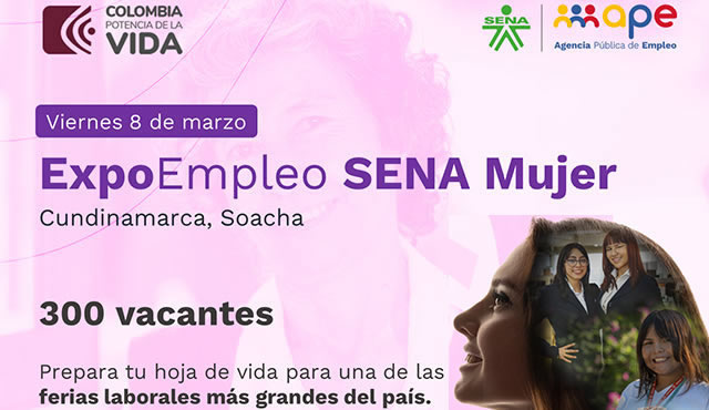 Feria de empleo para las mujeres cundinamarquesas, serán cerca de 1.400 vacantes laborales