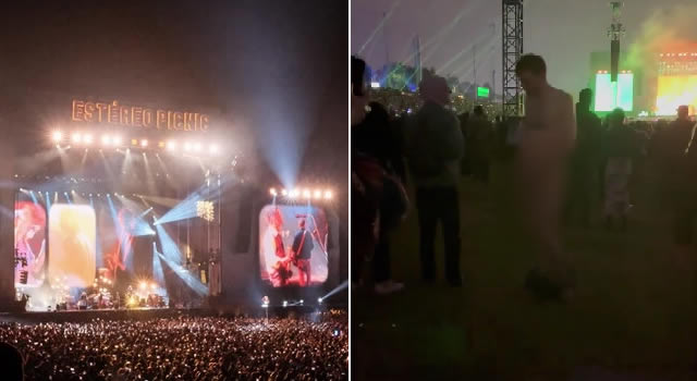 Hombre sin ropa en el Estéreo Picnic