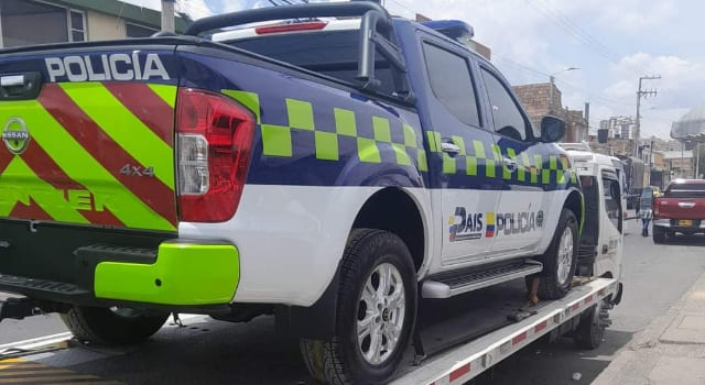 patrulla a uniformados de Chiquinquirá