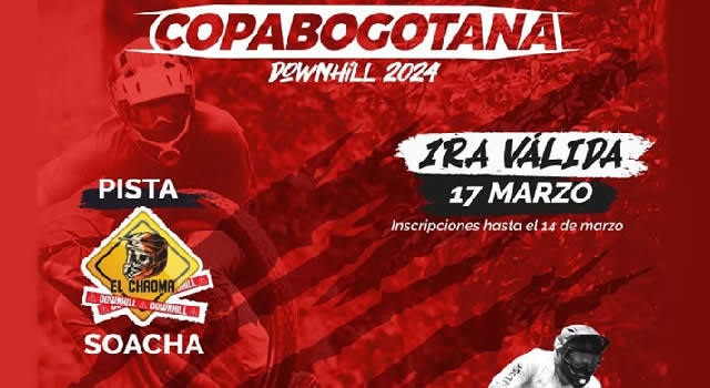 Primera válida de la copa bogotana de Downhill 2024 será en Soacha