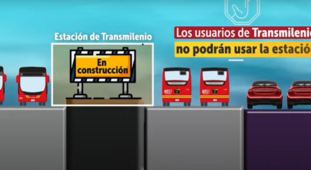 Fases de cierre de la estación de Transmilenio calle 26 por obras Metro