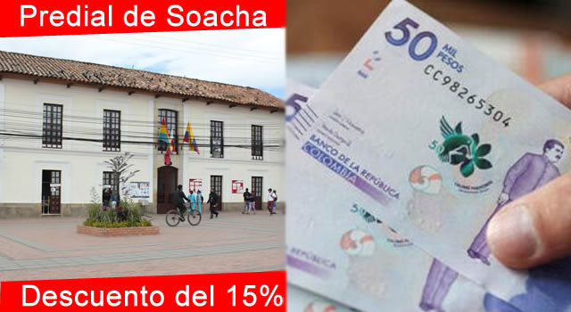 plazo para pagar el predial de Soacha con descuento
