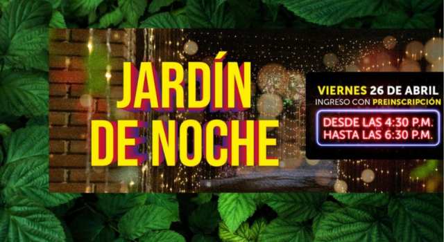Jardín de Noche en Bogotá