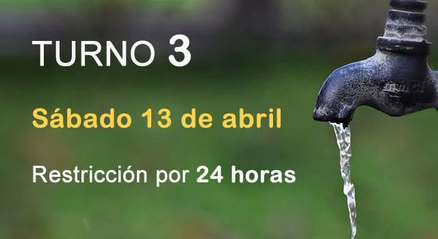 Barrios con racionamiento de agua este sábado 13 de abril en Bogotá