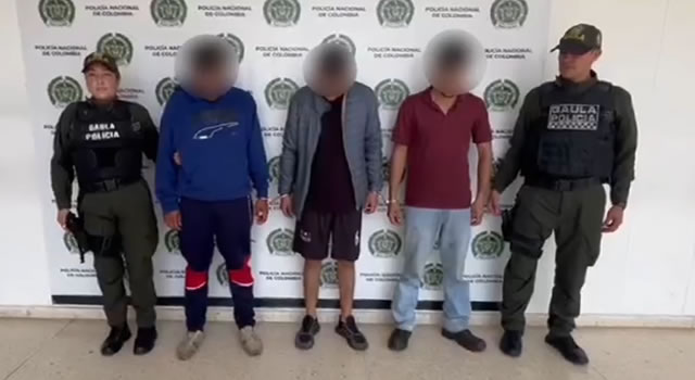Capturados tres sujetos por secuestro extorsivo en Fusagasugá