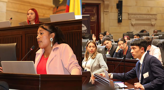 Estudiantes de Soacha se destacan en el Modelo Congreso Estudiantil