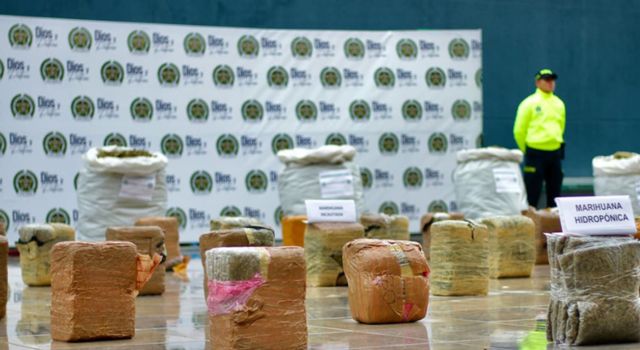 Autoridades incautaron cerca de una tonelada de estupefacientes en Bogotá