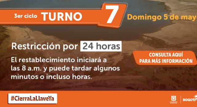 Racionamiento de agua en Bogotá